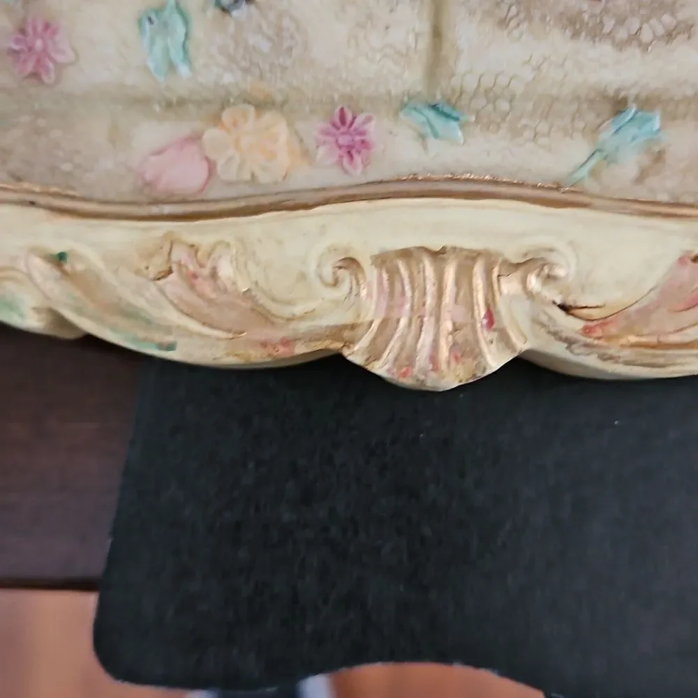 Vintage Ceramic Floral Sofa Photo Frame
